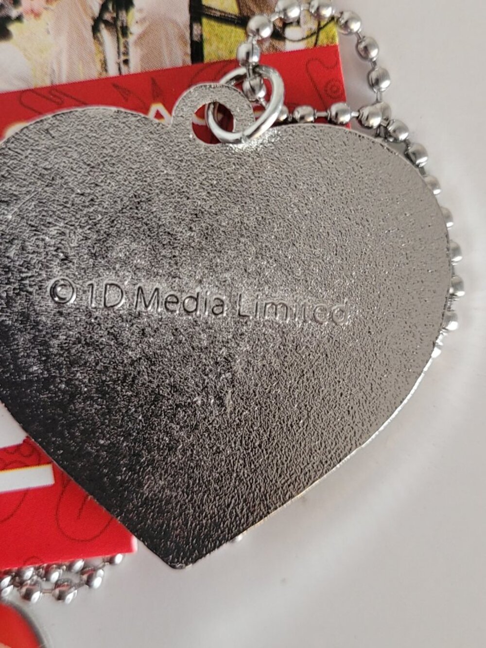 One Direction 1D ZAYN Heart Pendant Necklace Heart Charm  - NEW - Picture 4 of 4